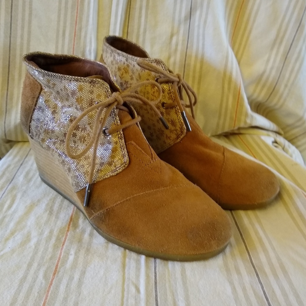 Toms suede wedges - Picture 1 of 6